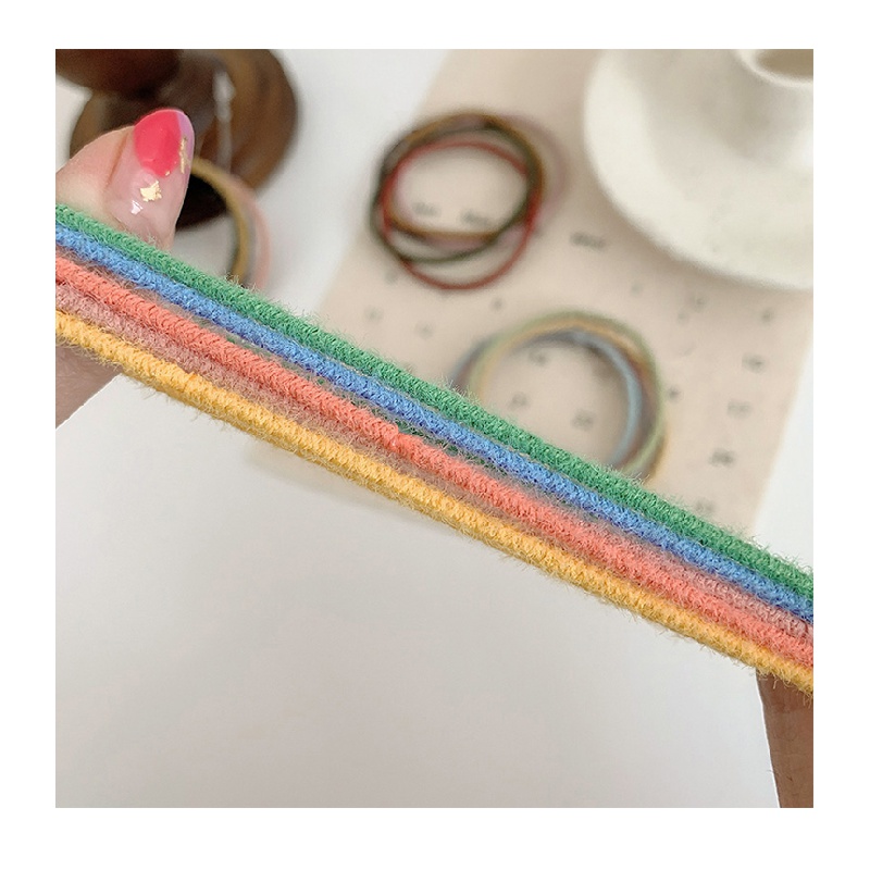 Bộ thun cột tóc kiểu dáng đơn giản nhiều màu sắc cho nữ