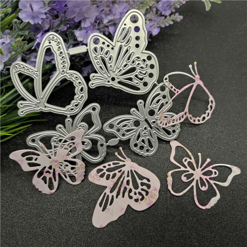 Khuôn kim loại cắt giấy hình bướm trang trí sổ tay