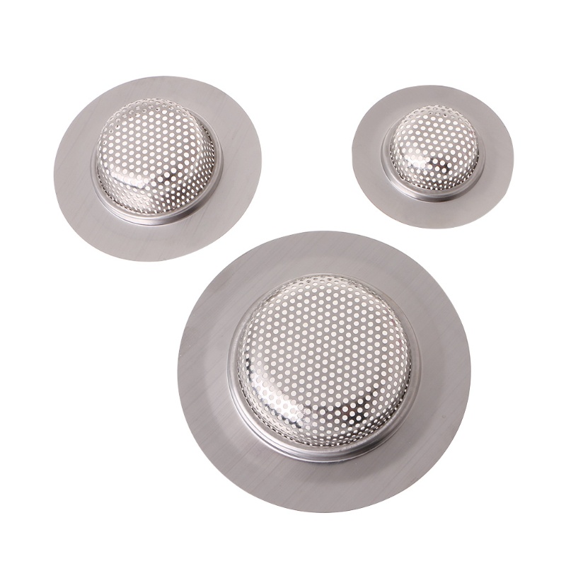 Set 3 Dụng Cụ Lọc Rác Bồn Rửa Chén Bằng Inox Tiện Dụng