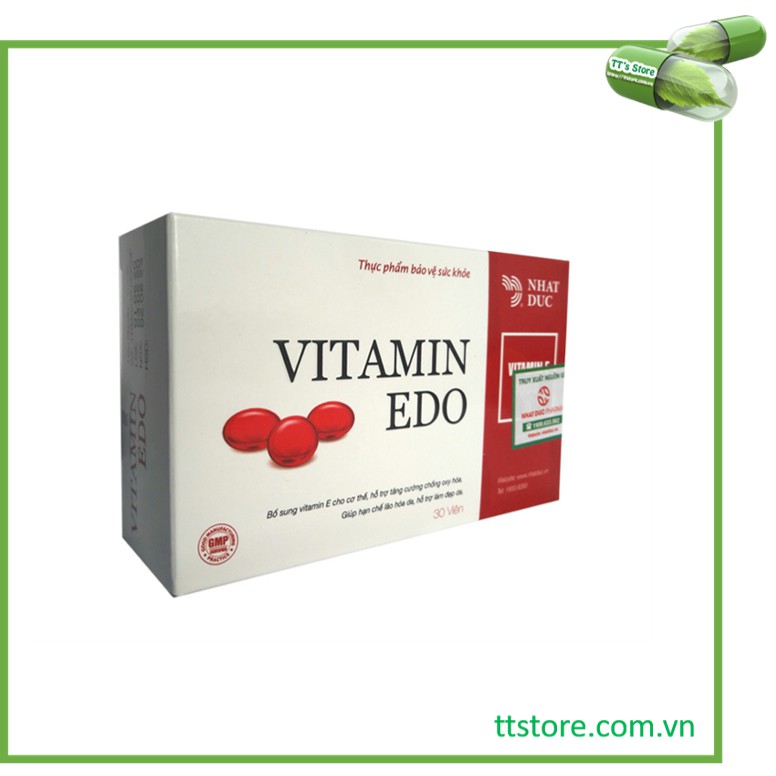 Vitamin EDO (Hộp 30 viên) - Vitamin E đỏ, Enat 400IU