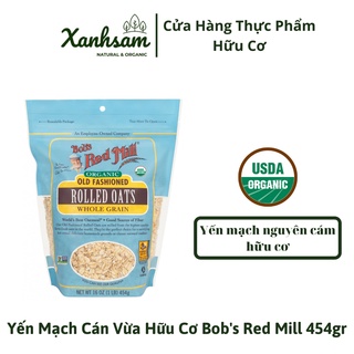 Yến mạch cán vừa hữu cơ bob's red mill 454g - xanhsam organic