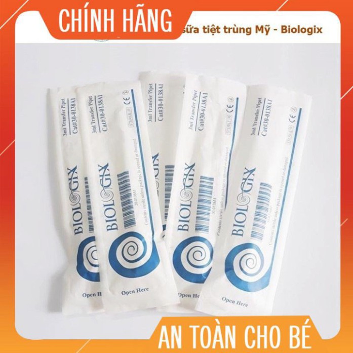 Ống Hút Sữa Cho Bé BIOLOGIX - Ống Bón Sữa Cho Bé Tiệt Trùng Đảm Bảo Vệ Sinh, Chất Liệu Silicon Mềm Nhập Khẩu Từ Mỹ