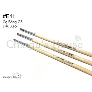 Cọ Bản Xéo Cán Gỗ - Size 01, 02, 03