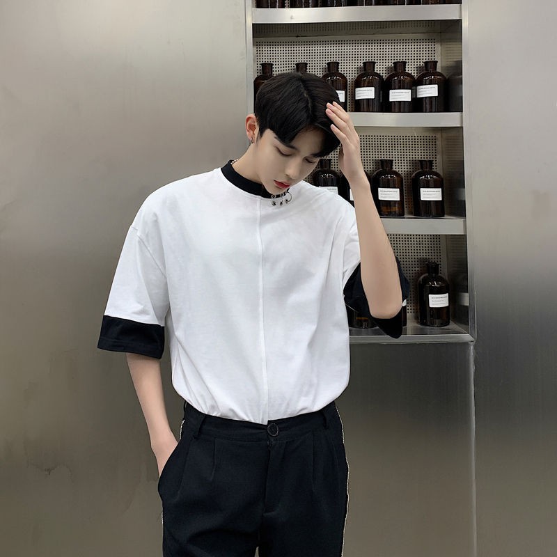 Áo thun Stee Mix khoen cổ CVC - Giá sỉ Unisex