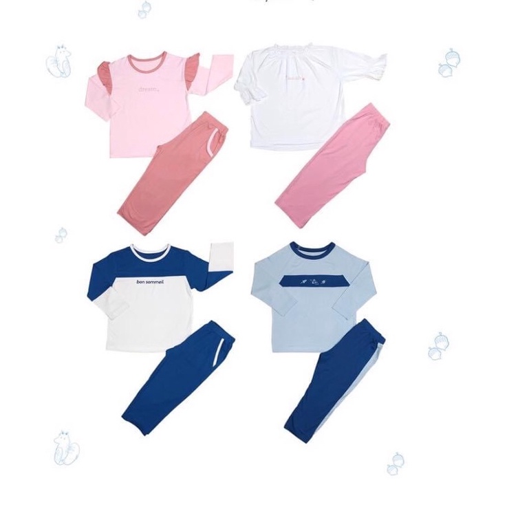 NOUS KID Bộ quần áo dài tay NOÛS pyjama cho bé trai và gái size từ 2 đến 6 tuổi