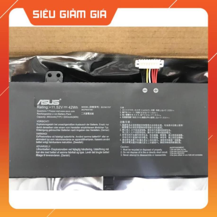 ⚡️[Pin zin] Pin Xịn (Asus) S4200U X411UA X411UF X411UN X411UQ B31N1707 Zin