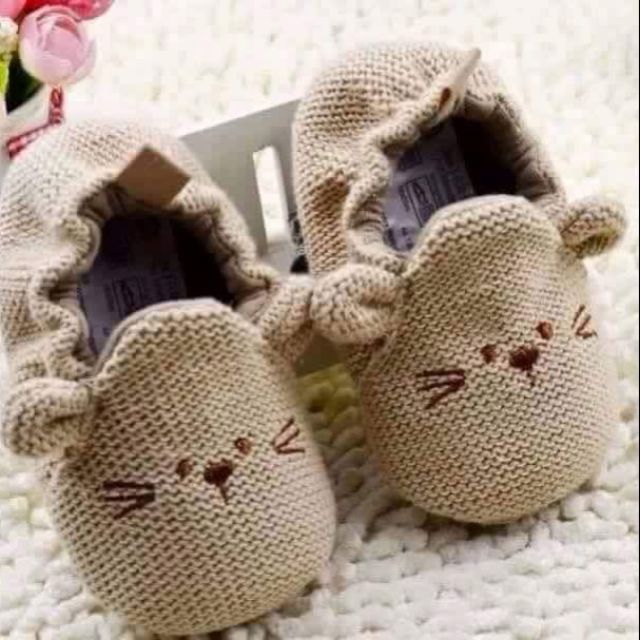 Giày tập đi len bé gái ( xuất xịn)