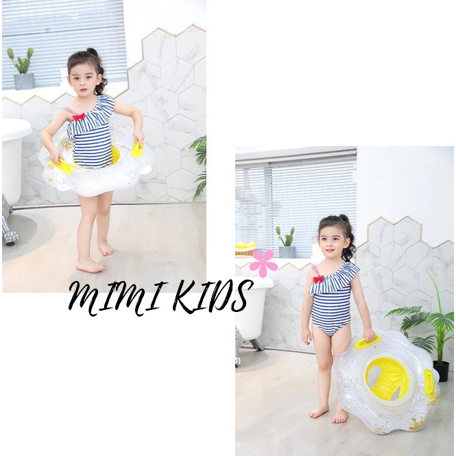 Phao bơi hình bông hoa - Mimi Kids - có ghế lót cầm tay cho bé