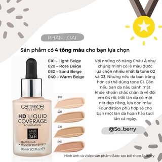 Kem Nền CATRICE HD LIQUID COVERAGE FOUNDATION KN01