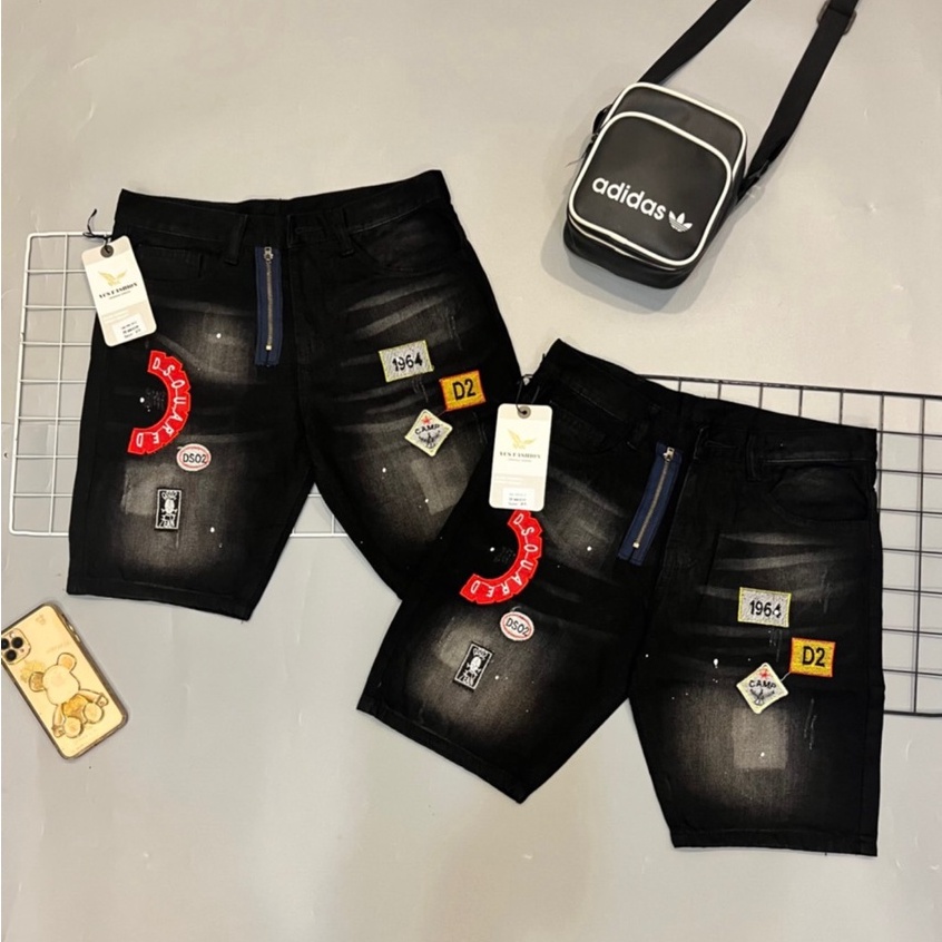 Quần Short Jean Nam Rách Cao Cấp Chuẩn Hình ✔️Uy Tín ✔️Dainganstore