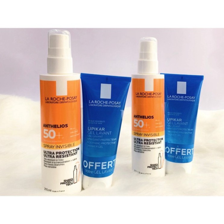 Kem chống nắng body La roche Posay Anthelios Shaka Spray SPF50+ 200ml Q9