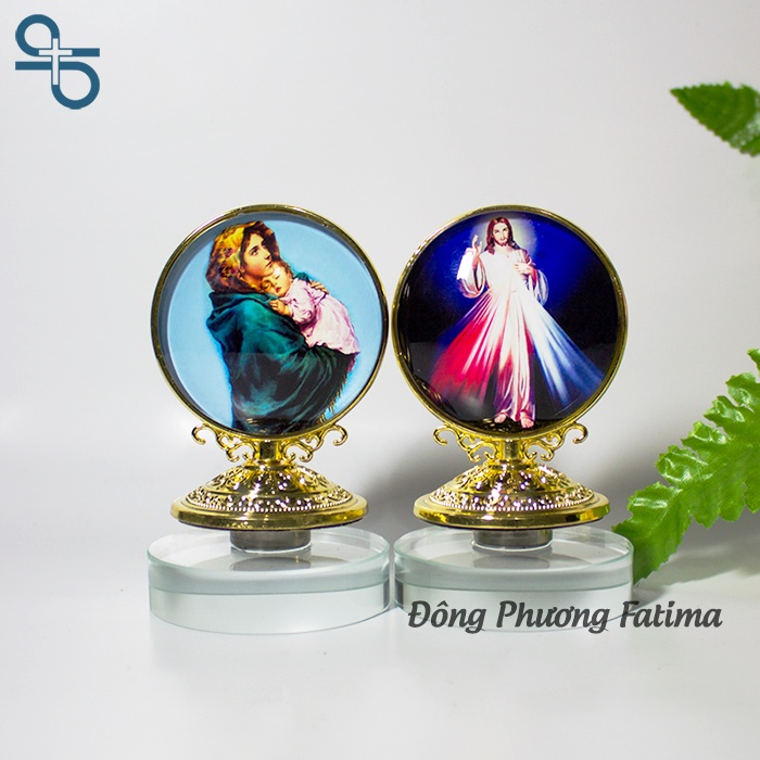 PHA LÊ TRANG TRÍ HÌNH TRÒN 2 MẶT CÓ ĐẾ