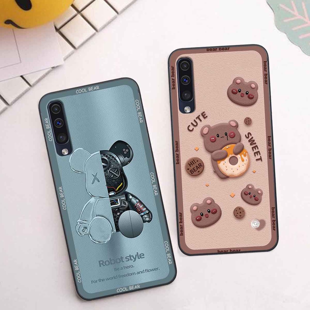 Ốp Samsung A30s / A50 / A50s / A70 bear brick, gấu đáng yêu, dễ thương