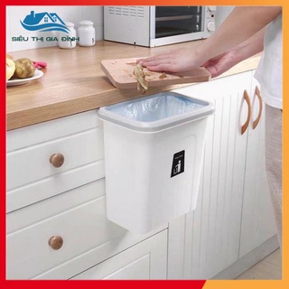 [ hàng có sẵn ] Thùng Rác Treo cánh Tủ Có Nắp Đậy Royol
