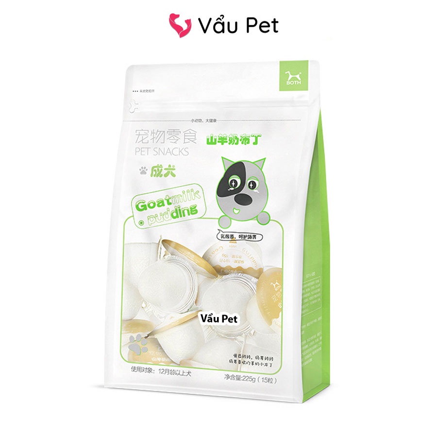 Pudding Sữa Dê Cho Chó Bổ Sung Canxi Thơm Ngon - Đồ ăn cho chó Vẩu Pet Shop