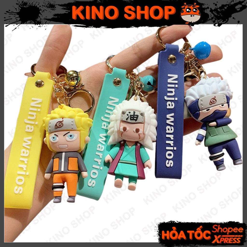 Móc khoá silicon nhân vật hoạt hình Naruto Anime KinoShop
