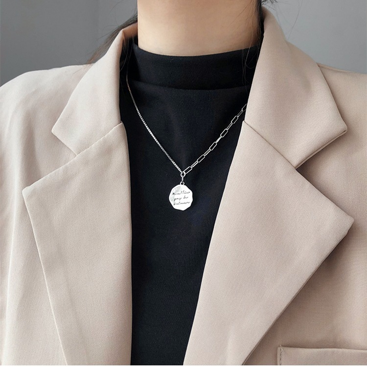  [Various styles] 2021 new Korean trendy titanium steel women's necklace