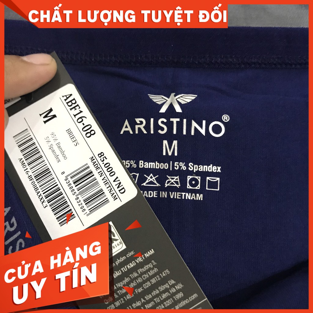 Quần lót tam giác, sịp tam giác ⚡ARISTINO⚡ Cạp Nhỏ THOÁNG MÁT, kháng khẩu, khử mùi bảo vệ sức khỏe- ABF16-08