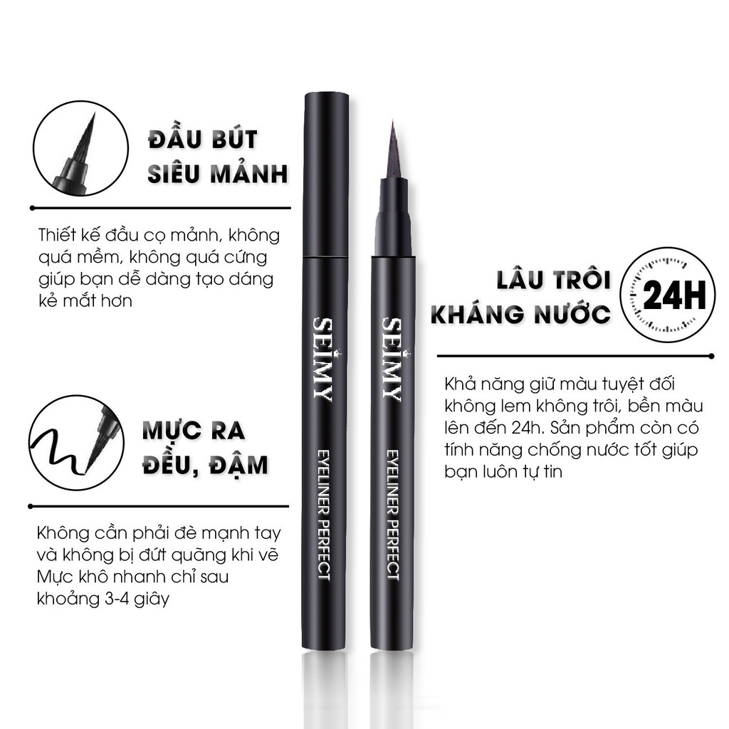 Bút kẻ mắt nước Seimy - Eyeliner Perfect