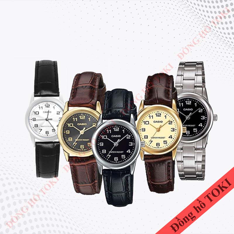 Pin thay cho đồng hồ đeo tay casio LTP-V001 dây da dây kim loại các màu