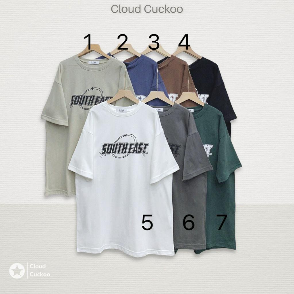 Áo Thun Nữ Dáng Rộng Chất Cotton Mềm Mịn In Chữ South East - Mã Số: SP003306
