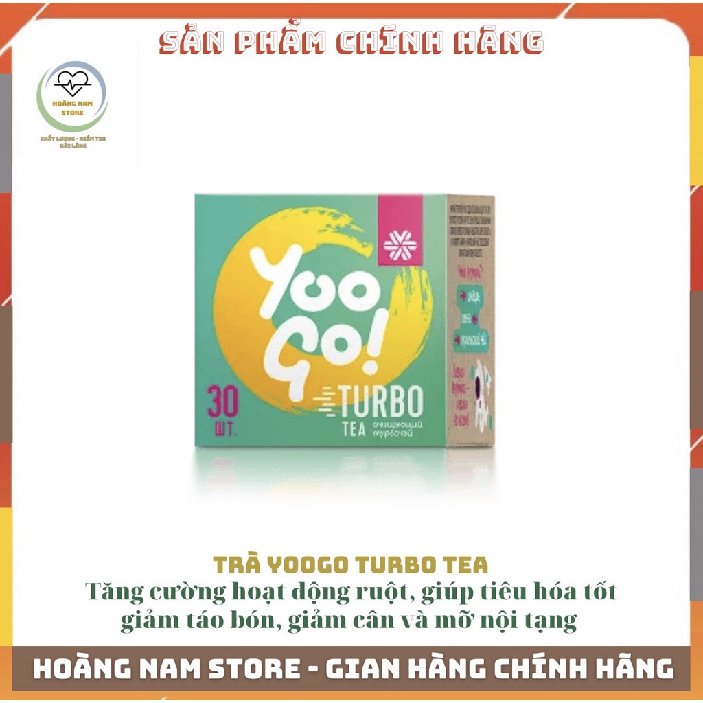Trà thảo mộc siberian YooGo Turbo Tea , Hỗ trợ giúp giảm cân , cải thiện hệ tiêu hóa khỏe mạnh, hộp 30 gói