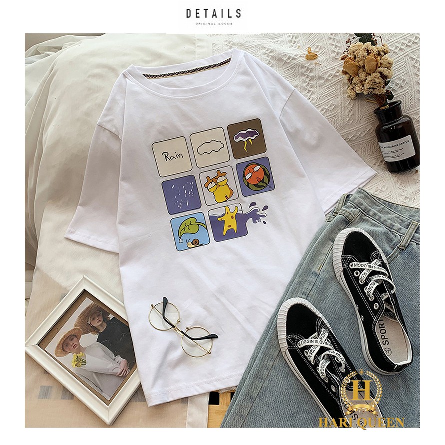 [FREE SHIP ĐƠN TỪ 50K] Áo phông 8 hình ô vuông HARI0420 1