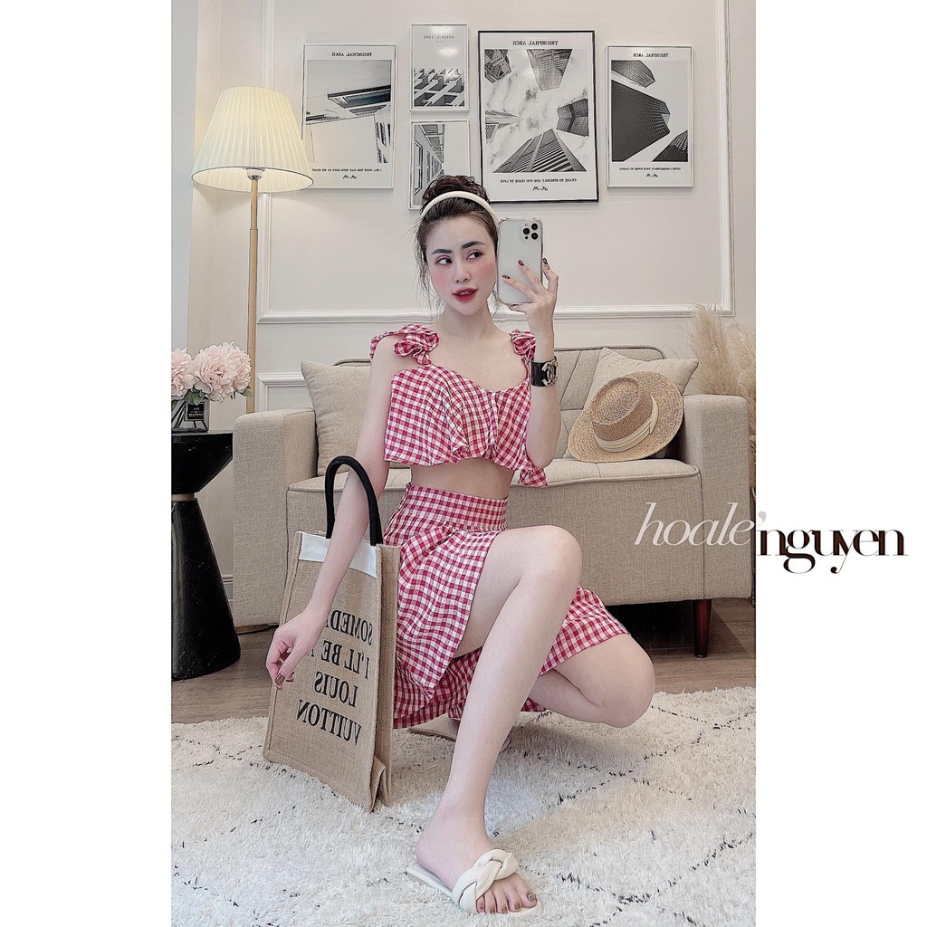 Set đồ nữ cá tính, set váy bộ đi chơi sang chảnh mùa hè đẹp 8A00044 | BigBuy360 - bigbuy360.vn