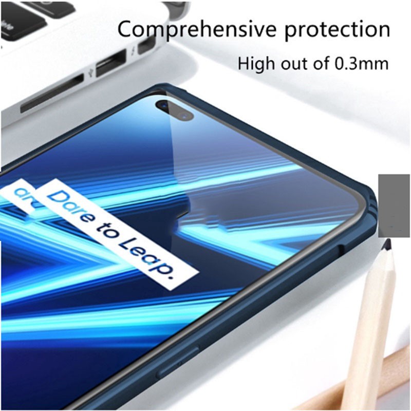 Ốp điện thoại túi khí trong suốt chống sốc bảo vệ cho Realme 7 6 5 8 Pro 5i 5s C3 6i 6s Narzo 20 Pro 30A C2 C2s C1 C15