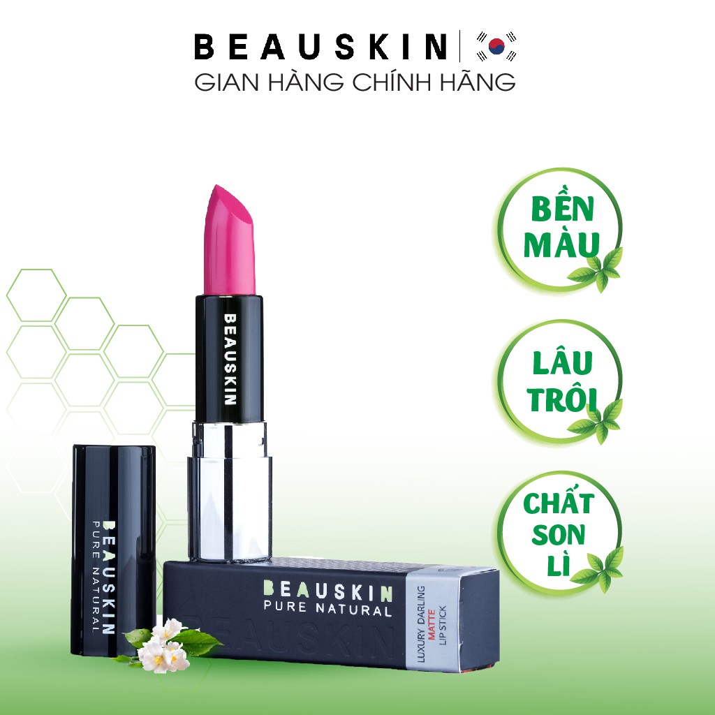 Son Lì Mềm Môi Không Trôi BEAUSKIN Luxury Darling Matte (3.5g) - BMML0501110