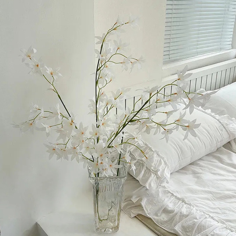 1 Bông Hoa Lụa Nhân Tạo Trang Trí Phòng Khách, Sân Vườn, Tiệc Cưới
