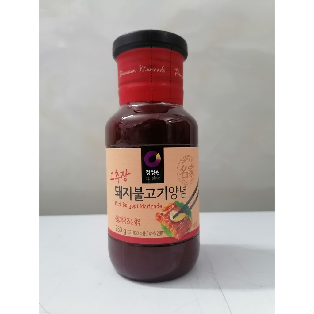 (EXP-HẠN SD 16/7/2023) [Chai 280g – BULGOGI CAY] XỐT ƯỚP THỊT HEO VỊ CAY Daesang [Korea] MIWON Pork Bulgogi Marinade