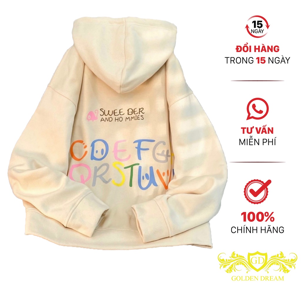 Aó Khoác Nỉ SWEE DER Nón 2 Lớp Mẫu HOT Thời Trang Teen Năng Động GD866