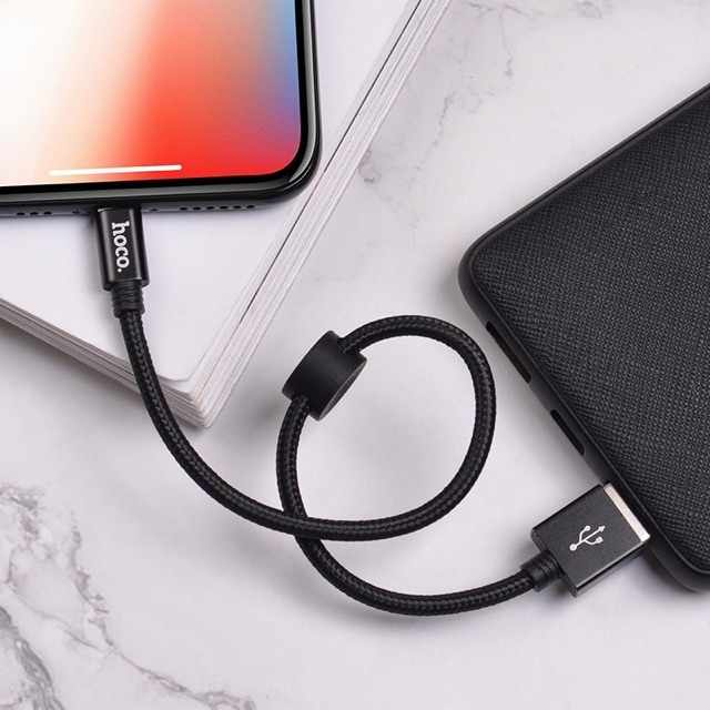 HOCO X35 2.4A DÀI 25cm CÁP SẠC NGẮN SẠC NHANH DÂY DÙ Cáp Lightning iPhone iPad - MICRO USB - USB TYPE C Cáp Sạc dự phòng