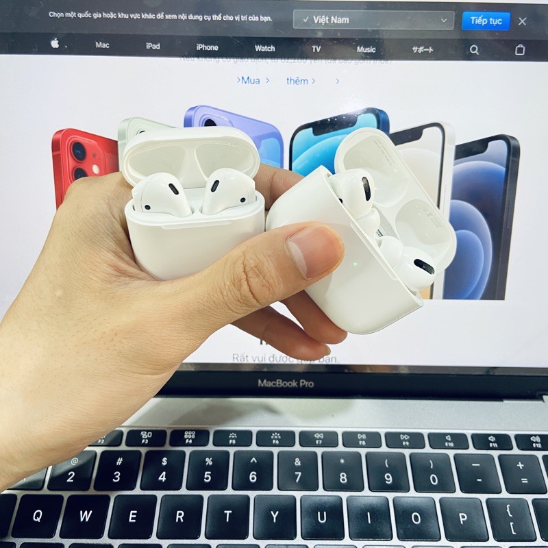 Tai Nghe Air Pods Pro Bản Cao Cấp, Định Vị, Đổi Tên, Sạc Không Dây & Cảm Ứng Chạm