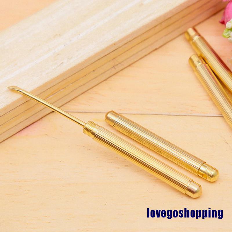 Dụng Cụ Lấy Ráy Tai Màu Vàng Gấp Gọn Tiện Lợi