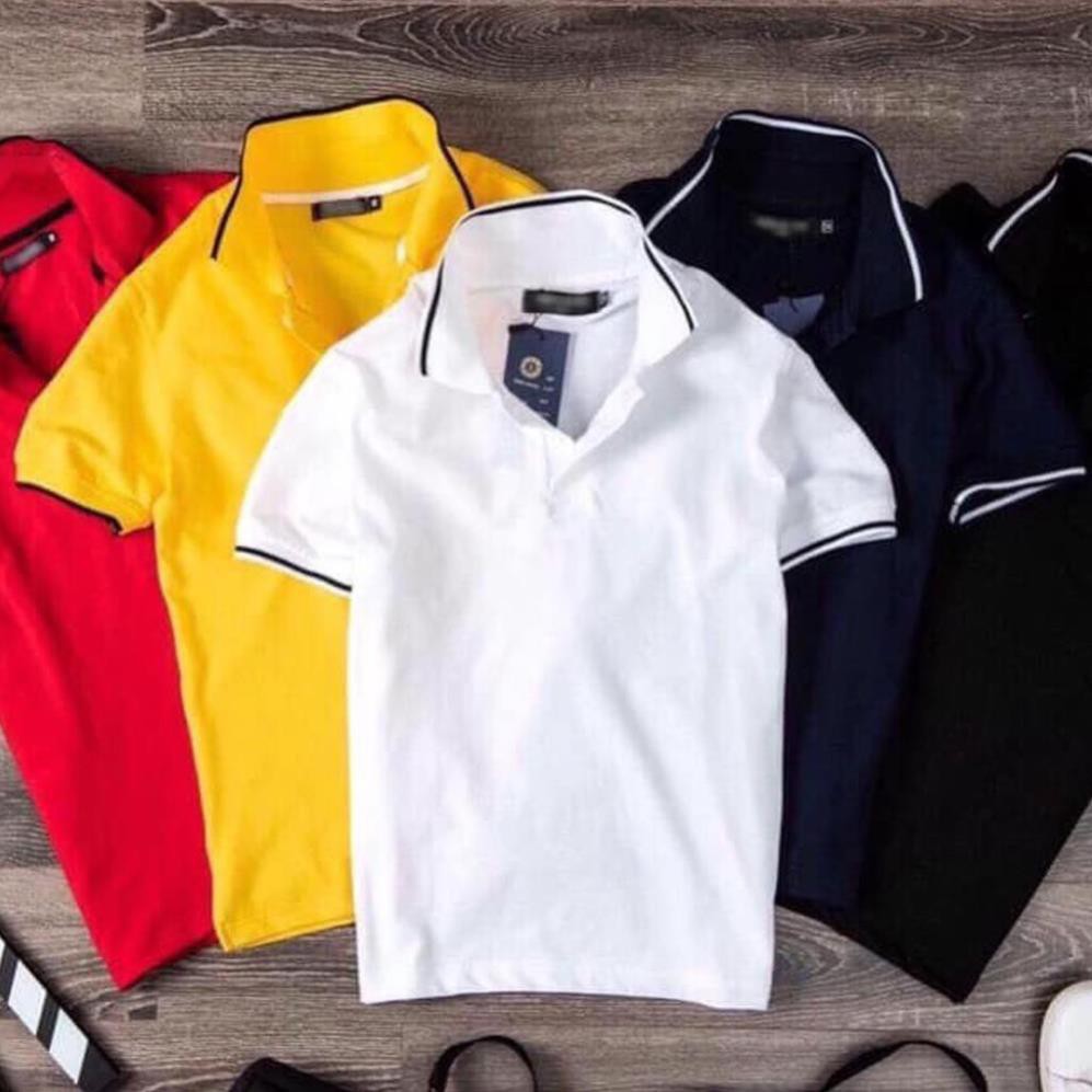 Áo Polo Nam Nữ Unisex Aristino - Áo Phông Nam Nữ Polo Có Cổ Siêu Đẹp - Phối viên đẹp, vải mềm, co giãn, mặc siêu mát new