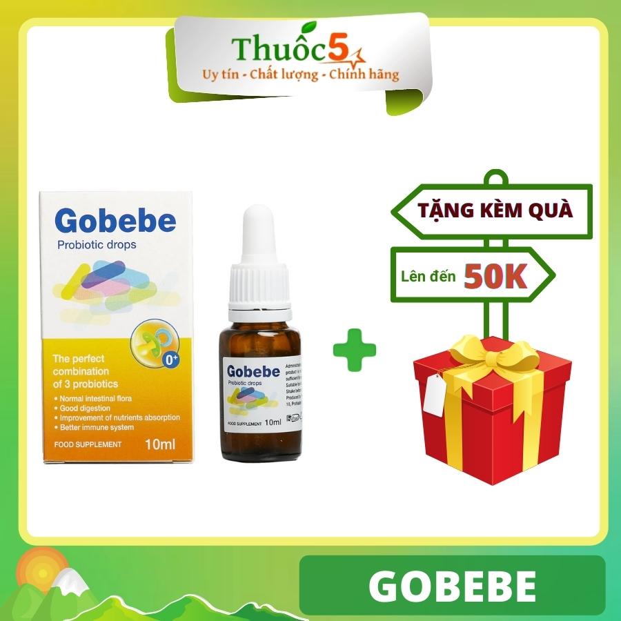 Siro Uống Gobebe Hỗ Trợ Cân Hệ Vi Sinh Đường Ruột, Cải Thiện Rối Loạn Tiêu Hoá Ở Trẻ Nhỏ Lọ 10ml