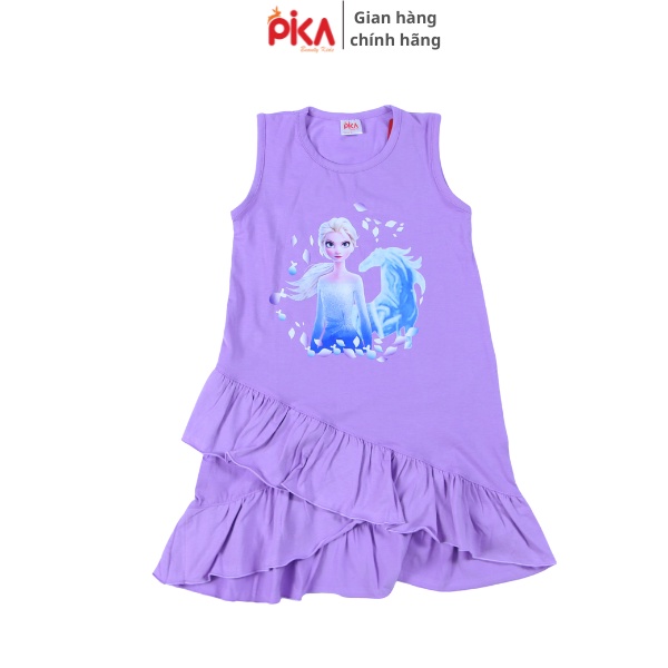 Váy cho bé PIKA kids Váy Elsa cho bé gái -chất liệu cotton từ 12-25kg [QUÀ TẶNG:DÂY BUỘC TÓC]