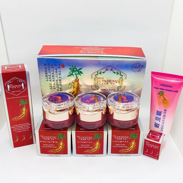 BỘ MỸ PHẨM NÁM, TÀN NHANG NHÂN SÂM RED GINSENG HÀN QUỐC MỚI