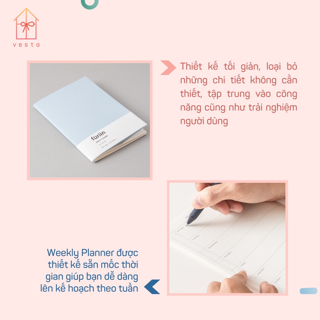 Sổ Tay Kế Hoạch 30 TUẦN - 60 Trang - 80GSM