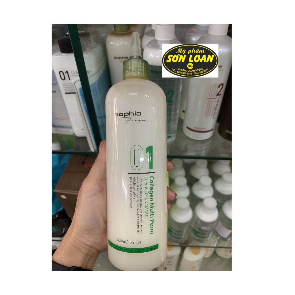 [HÀNG CHÍNH HÃNG] Uốn collagen đa năng Sophia Platinum 500ml