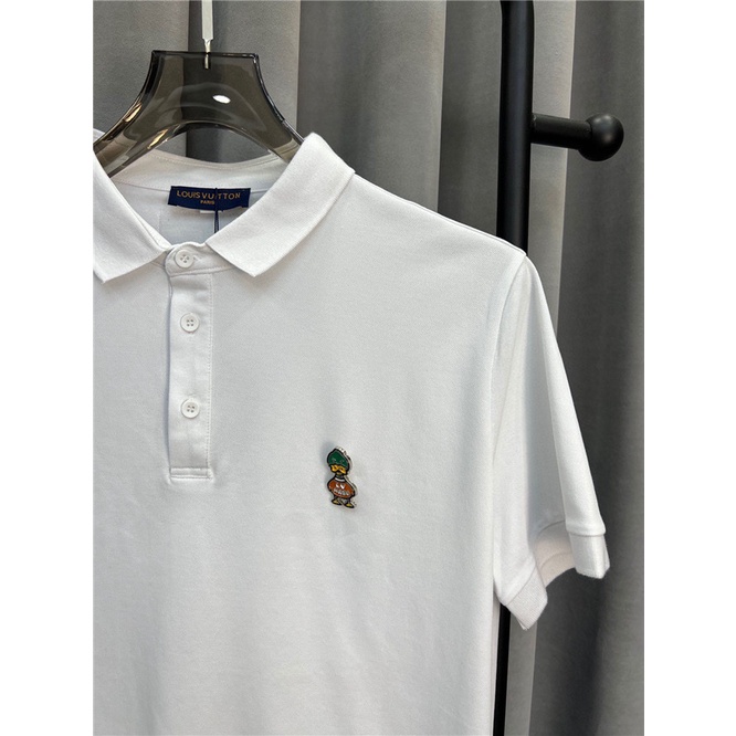 Áo Thun polo In logo Vịt Kim Loại L0uis Vu1tt 2022 S-4XL Thời Trang Mùa Hè Năng Động