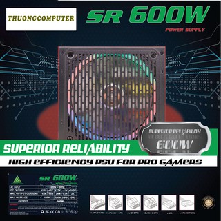 Nguồn vsp sr600 gaming - nguồn công suất thực
