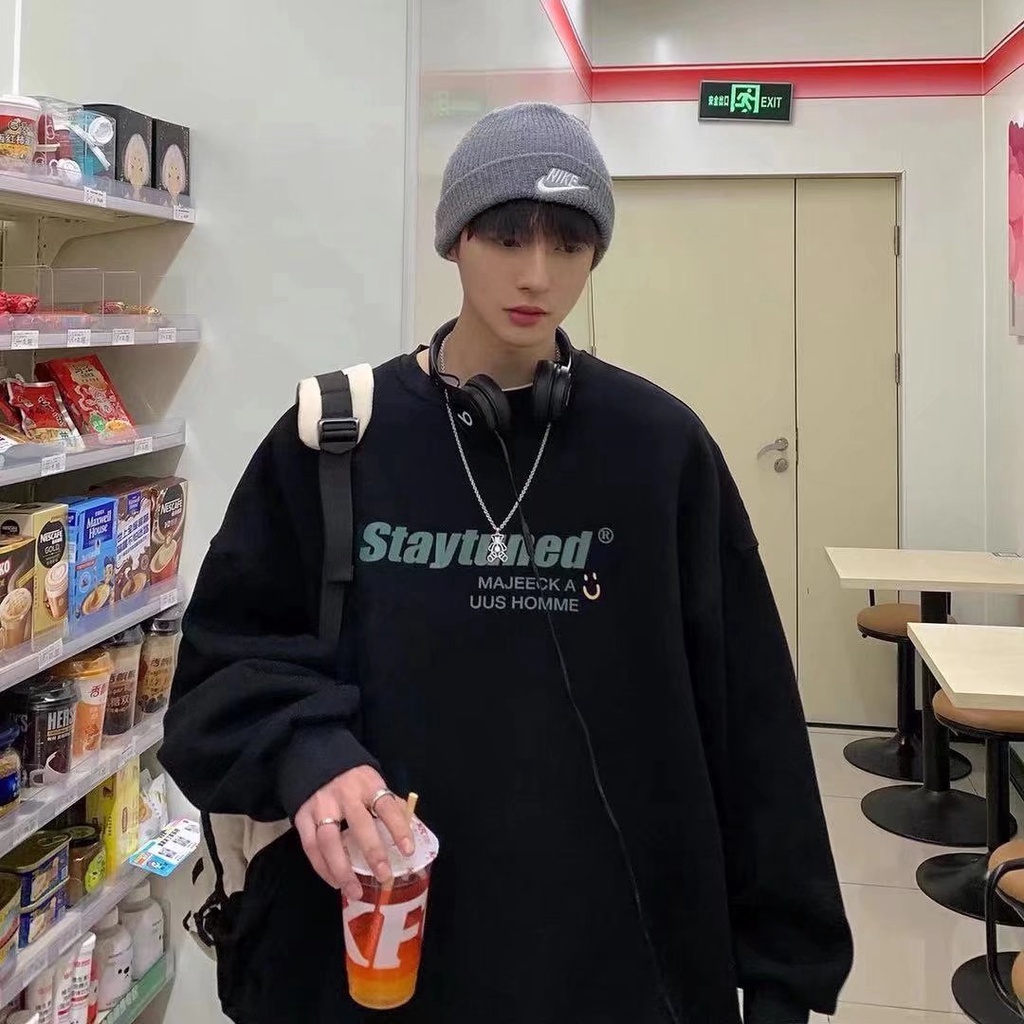 Á sweatshirt quá cỡ size M-5XL thời trang dành cho nam