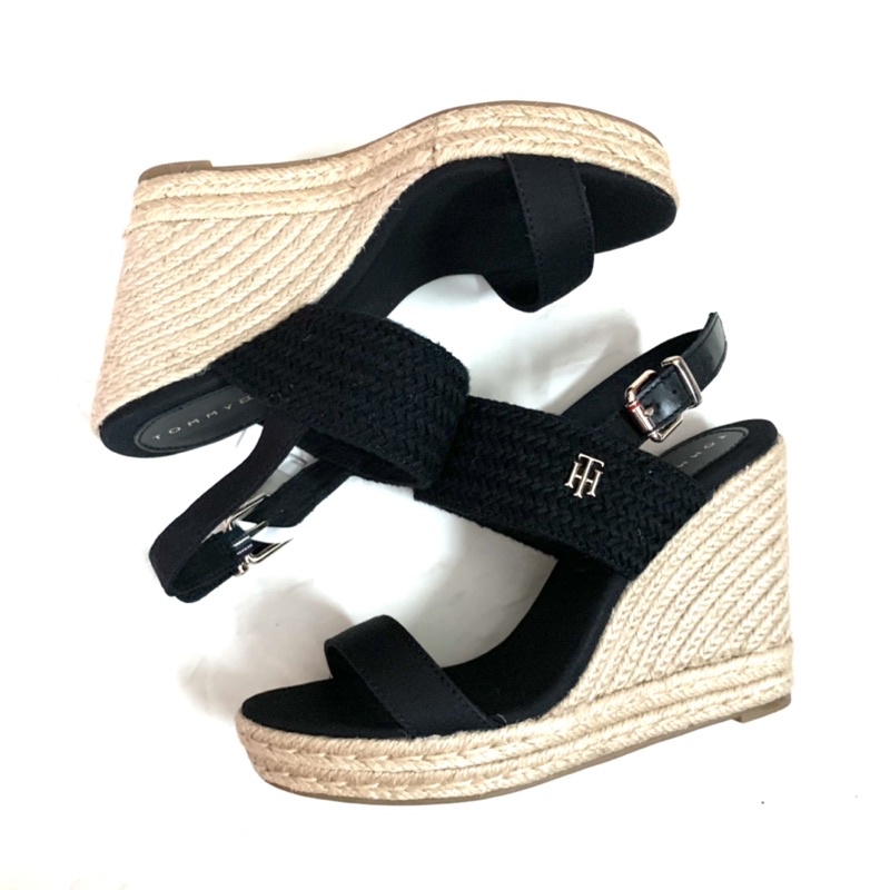 Sandal xuồng đế cói Tommy Hilfiger