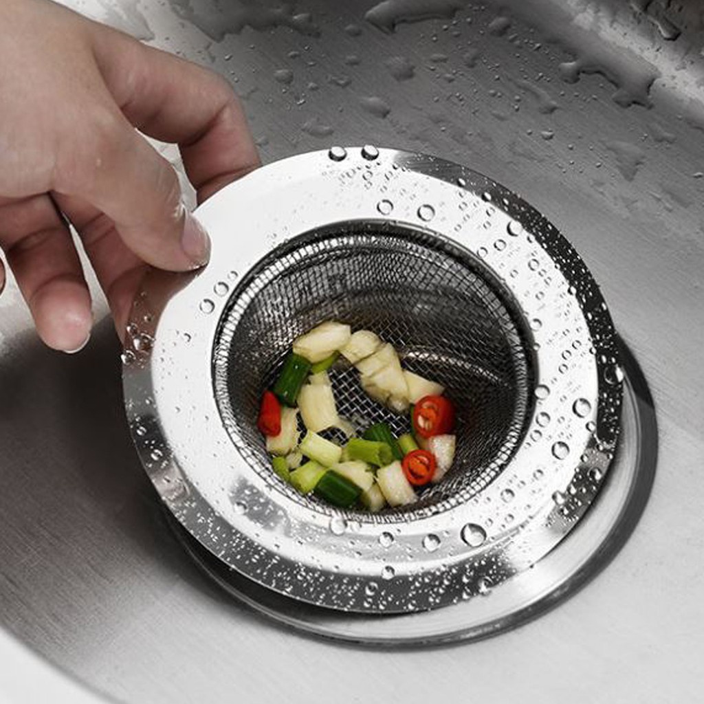 Miếng Lưới Inox Lọc Rác Bồn Rửa Chén Chặn Thức Ăn Thừa A333
