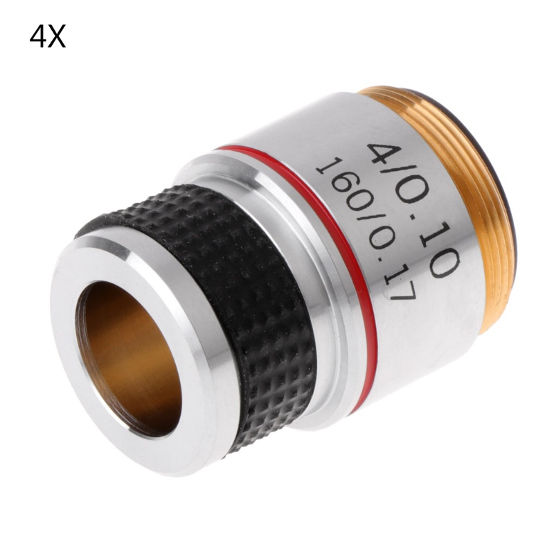 JoJo♥ 4X 10X 40X 100X Achromatic Objective Lens for Biological Microscope 185