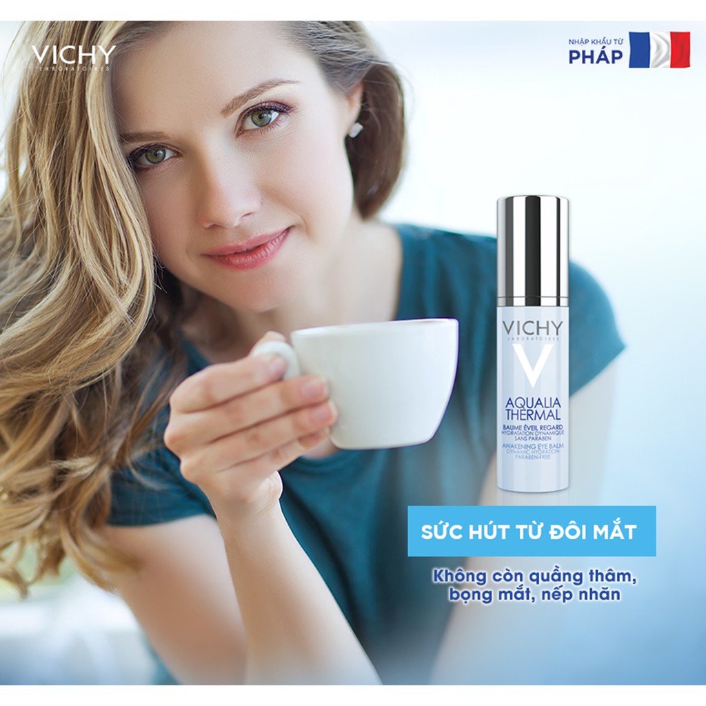 Kem Dưỡng Ẩm Giảm Quầng Thâm Bọng Mắt Vichy Aqualia Thermal Awakening Eye 15ml | BigBuy360 - bigbuy360.vn