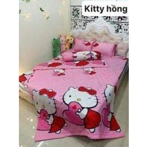 Bộ ga gối chăn hè 5 món poly cotton